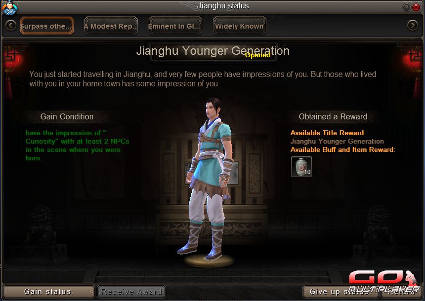 Age of Wushu Jianghu Faction System