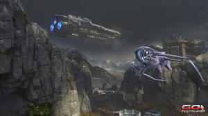 Halo 4 Castle Map Pack Daybreak Establishing 6 _Busy Skies